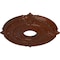 Ekena Millwork Attica Ceiling Medallion (Fits Canopies up to 5"), 18"OD x 4"ID x 5/8"P, Burnished Mahogany Crackle CM18ATBMC - alternate 3